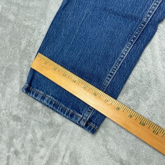 Levis 505 Straight Fit Medium Wash Jeans W30 L30 Mens Denim a0026 - Picture 8 of 9